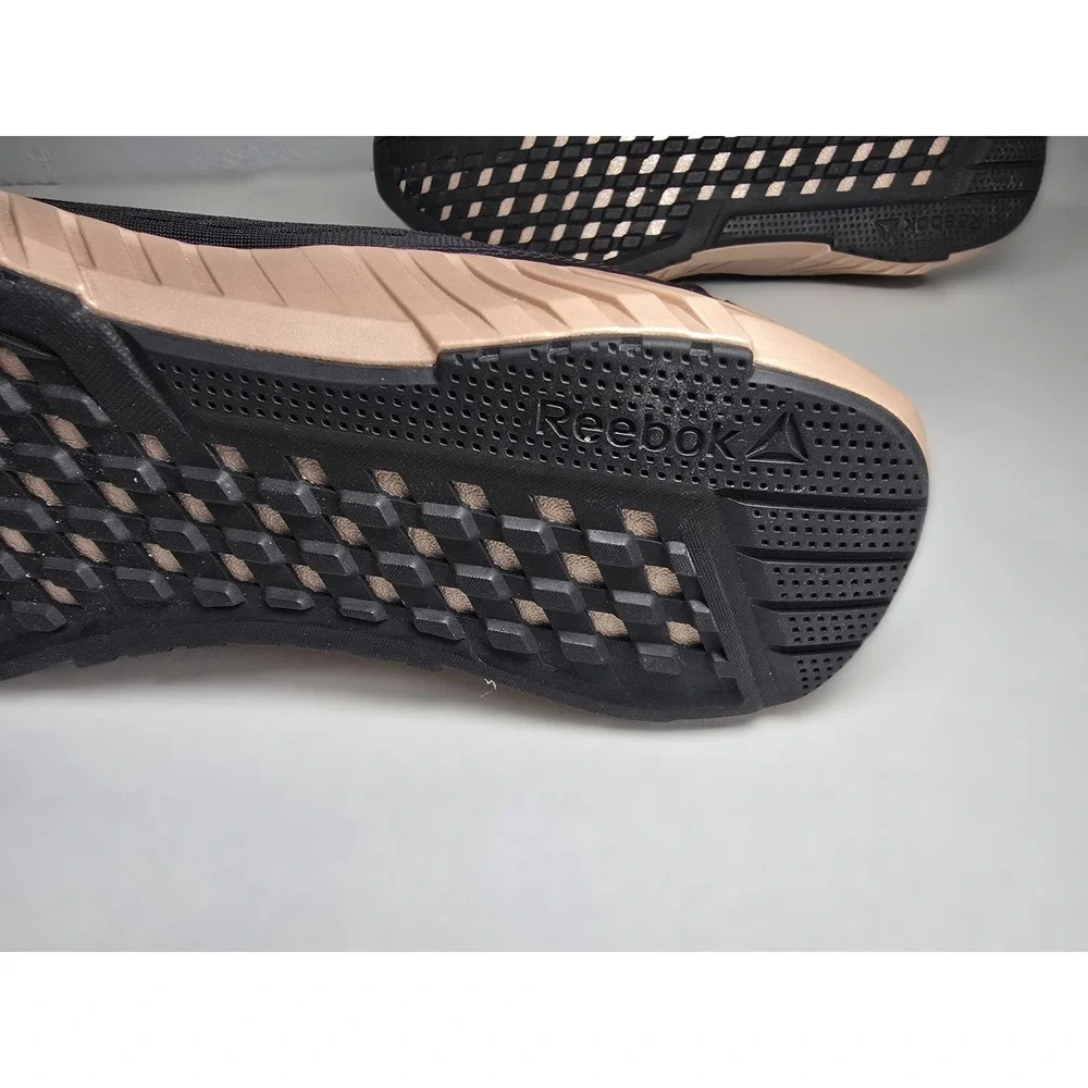 Reebok Flashfilm Womens Running Shoes Black Rose Gold DV6972 Size 11 Sneakers
